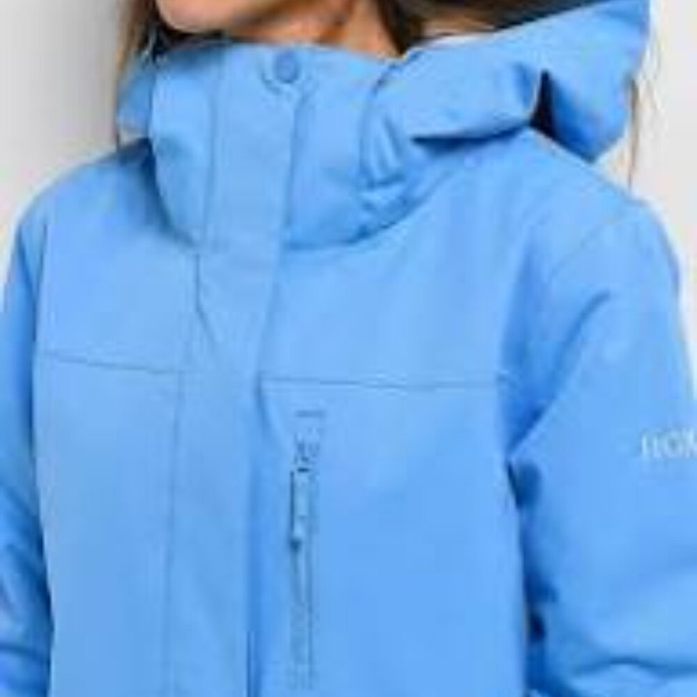 NWT Women's Roxy Jetty Block Azure Blue Clouds Snowboard Jacket Large - Picture 3 of 15